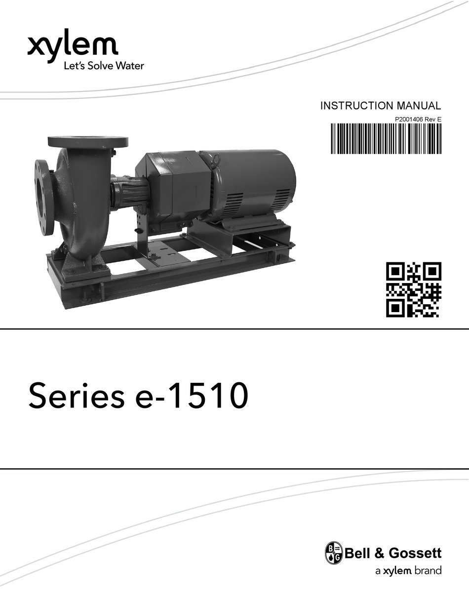 XYLEM BELL & GOSSETT E-1510 SERIES INSTRUCTION MANUAL Pdf Download ...