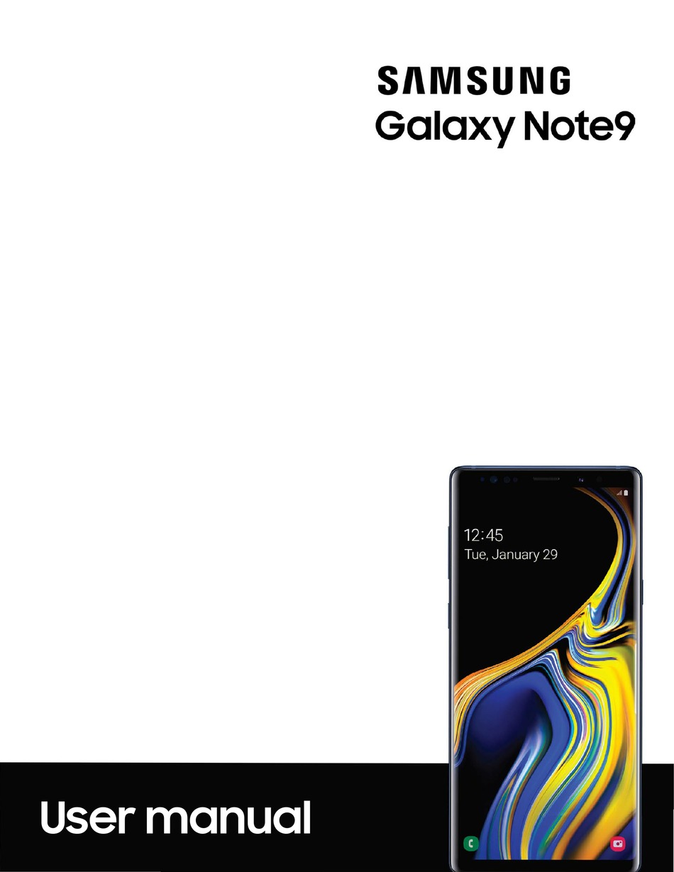 SAMSUNG GALAXY NOTE 9 USER MANUAL Pdf Download | ManualsLib