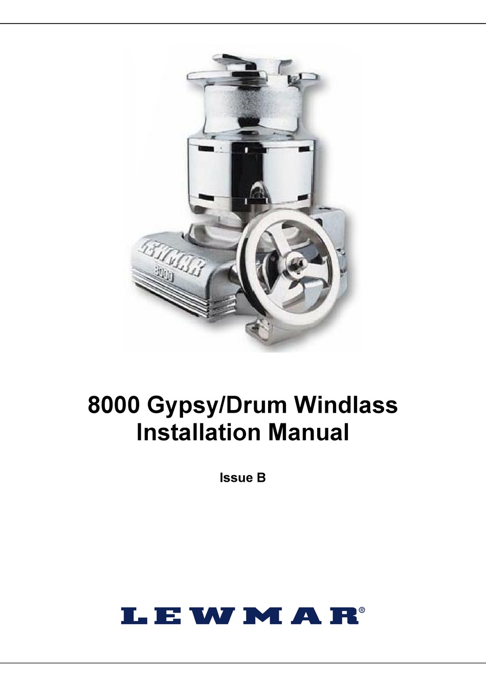 LEWMAR 8000 INSTALLATION MANUAL Pdf Download ManualsLib