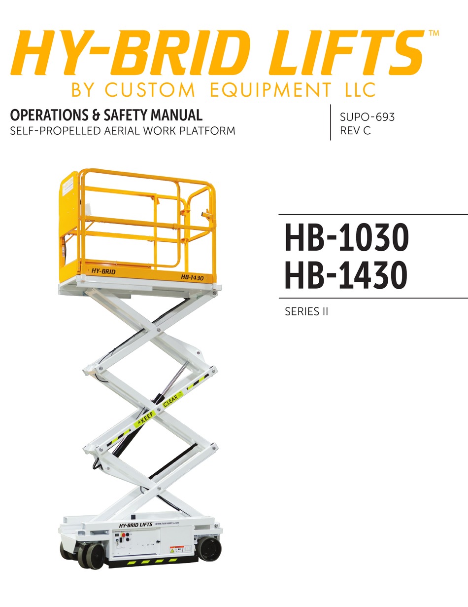 HY-BRID LIFTS II SERIES OPERATION & SAFETY MANUAL Pdf Download | ManualsLib