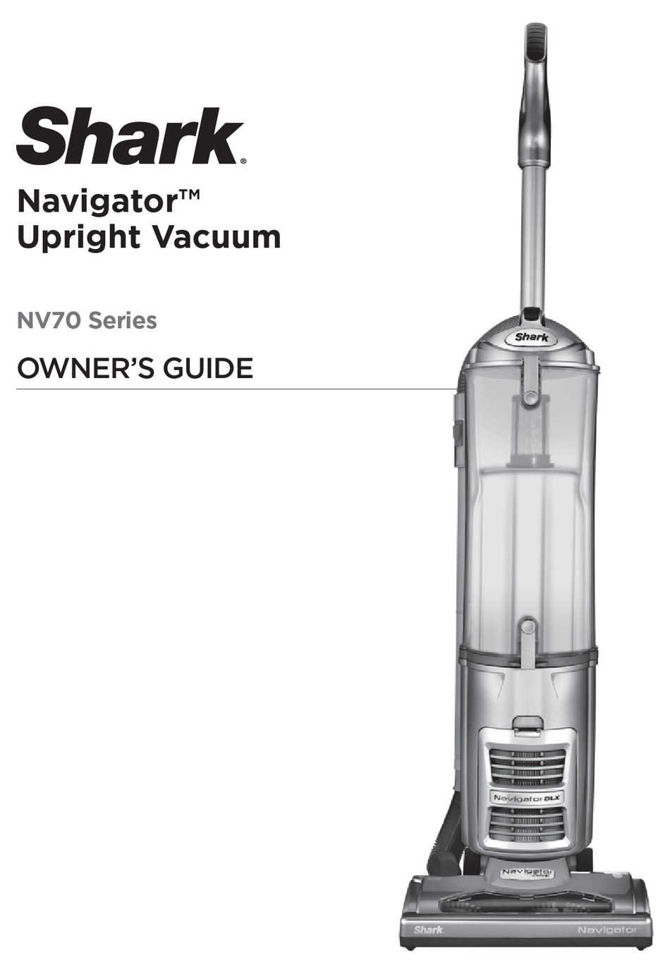 SHARK NAVIGATOR NV70 SERIES OWNER'S MANUAL Pdf Download ManualsLib