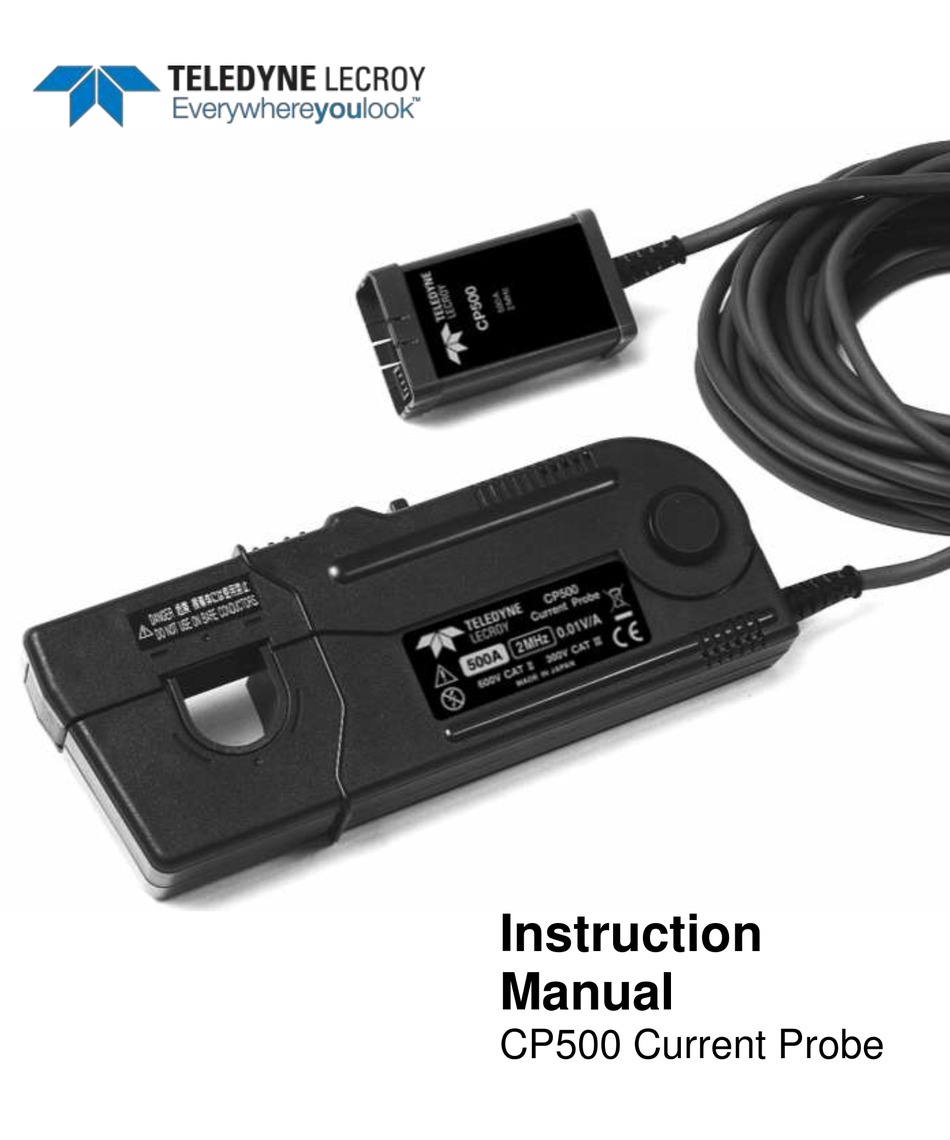 TELEDYNE LECROY CP500 INSTRUCTION MANUAL Pdf Download ManualsLib