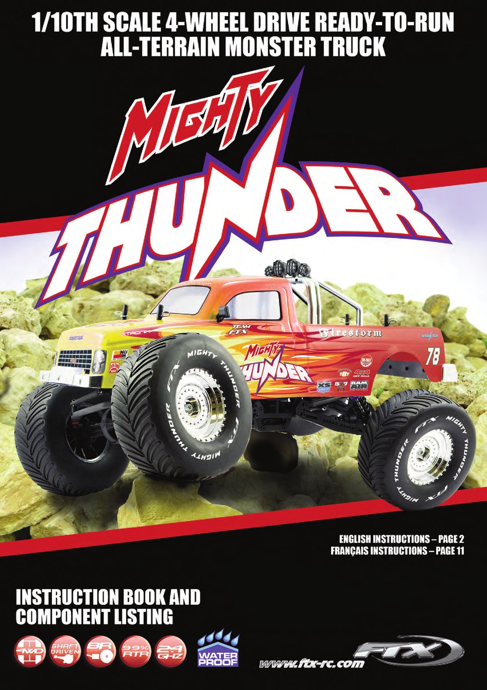 FTX MIGHTY THUNDER INSTRUCTION BOOK AND COMPONENT LISTING Pdf Download ManualsLib