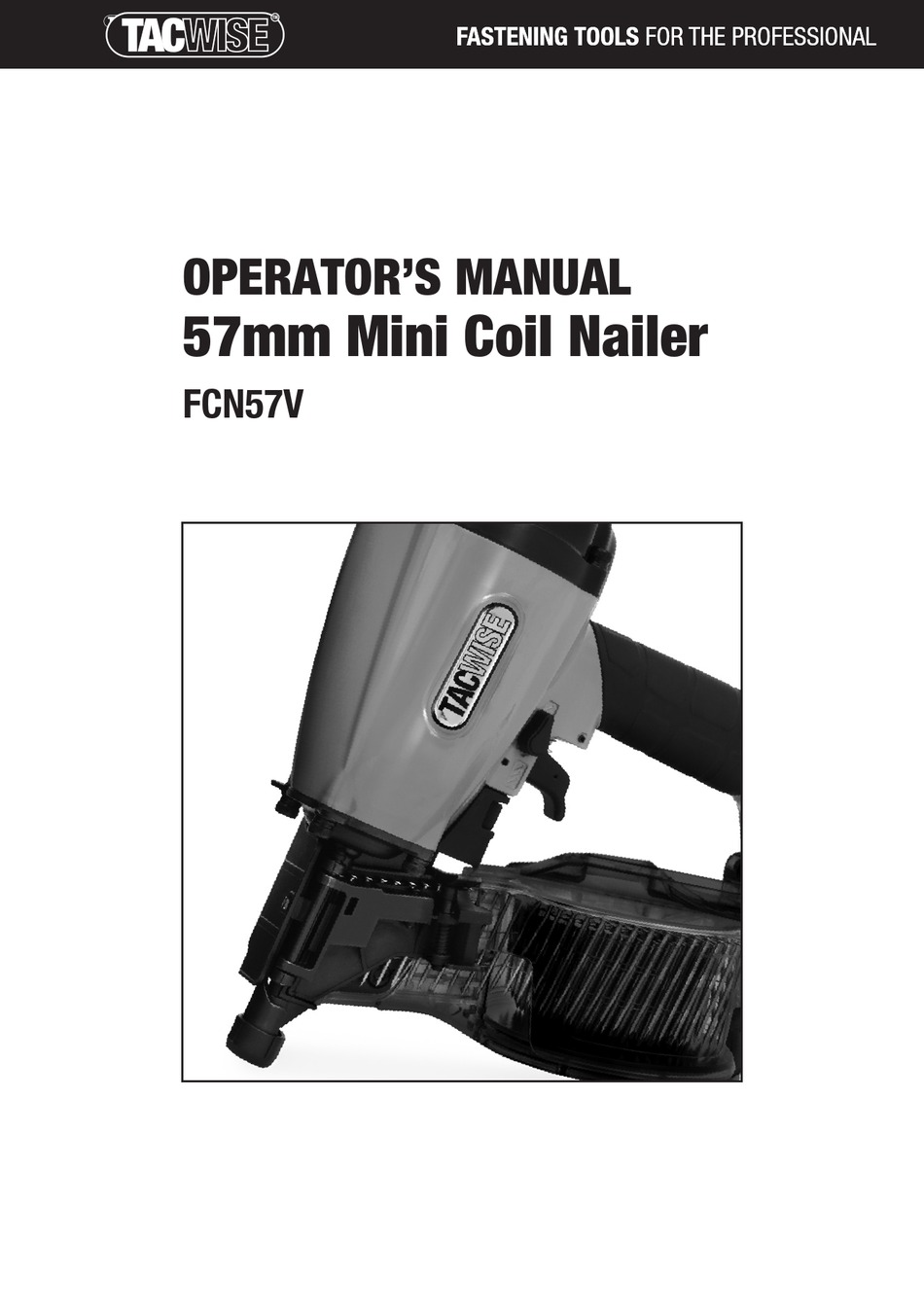 TACWISE FCN57V OPERATOR'S MANUAL Pdf Download ManualsLib