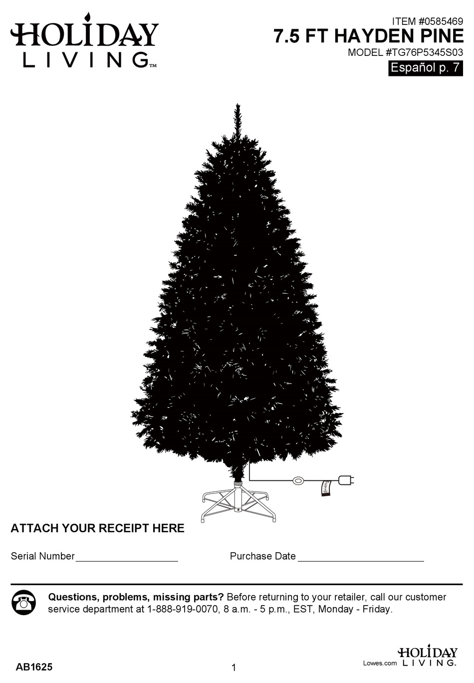 HOLIDAY LIVING TG76P5345S03 MANUAL Pdf Download ManualsLib