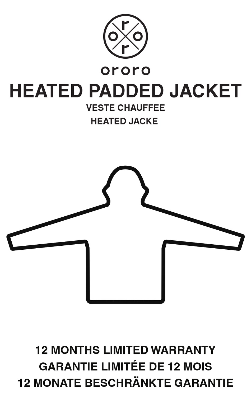 ORORO HEATED PADDED JACKET MANUAL Pdf Download ManualsLib