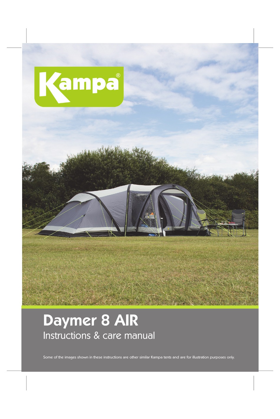 KAMPA DAYMER 8 AIR INSTRUCTIONS \u0026 CARE 