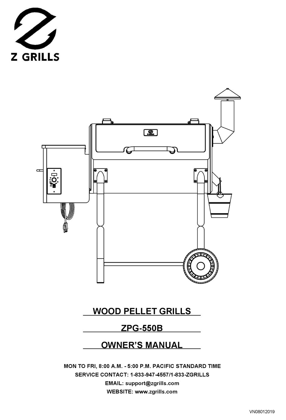 Z GRILLS ZPG550B OWNER'S MANUAL Pdf Download ManualsLib