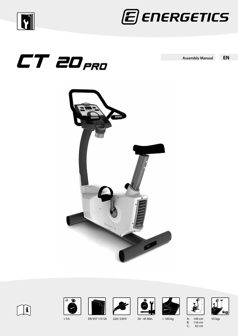 ENERGETICS CT 20 PRO ASSEMBLY MANUAL Pdf Download | ManualsLib