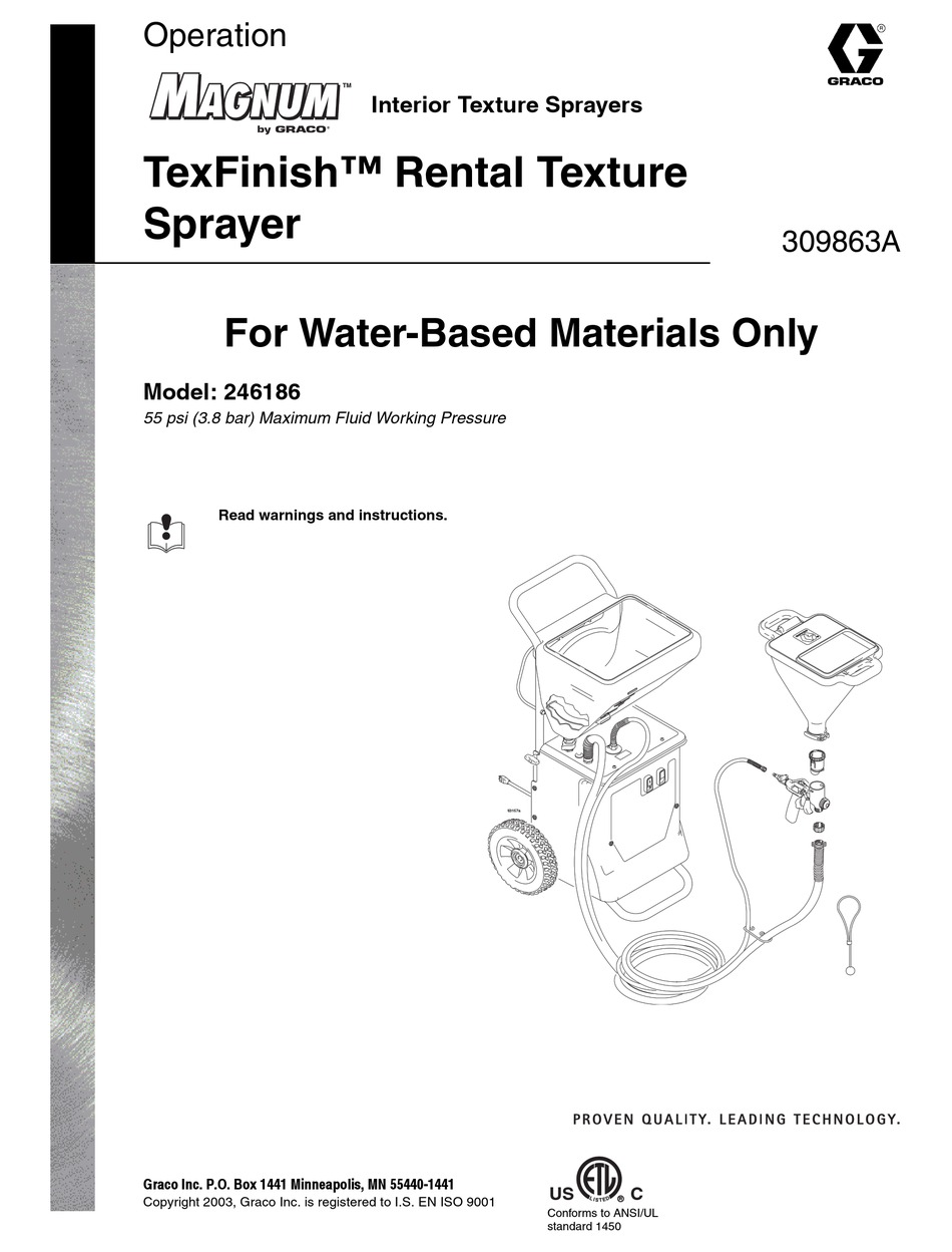 GRACO MAGNUM TEXFINISH 246186 OPERATION Pdf Download ManualsLib