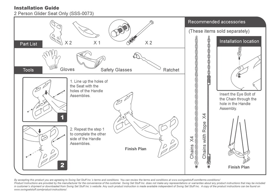 SWING SET STUFF SSS0073 INSTALLATION MANUAL Pdf Download ManualsLib