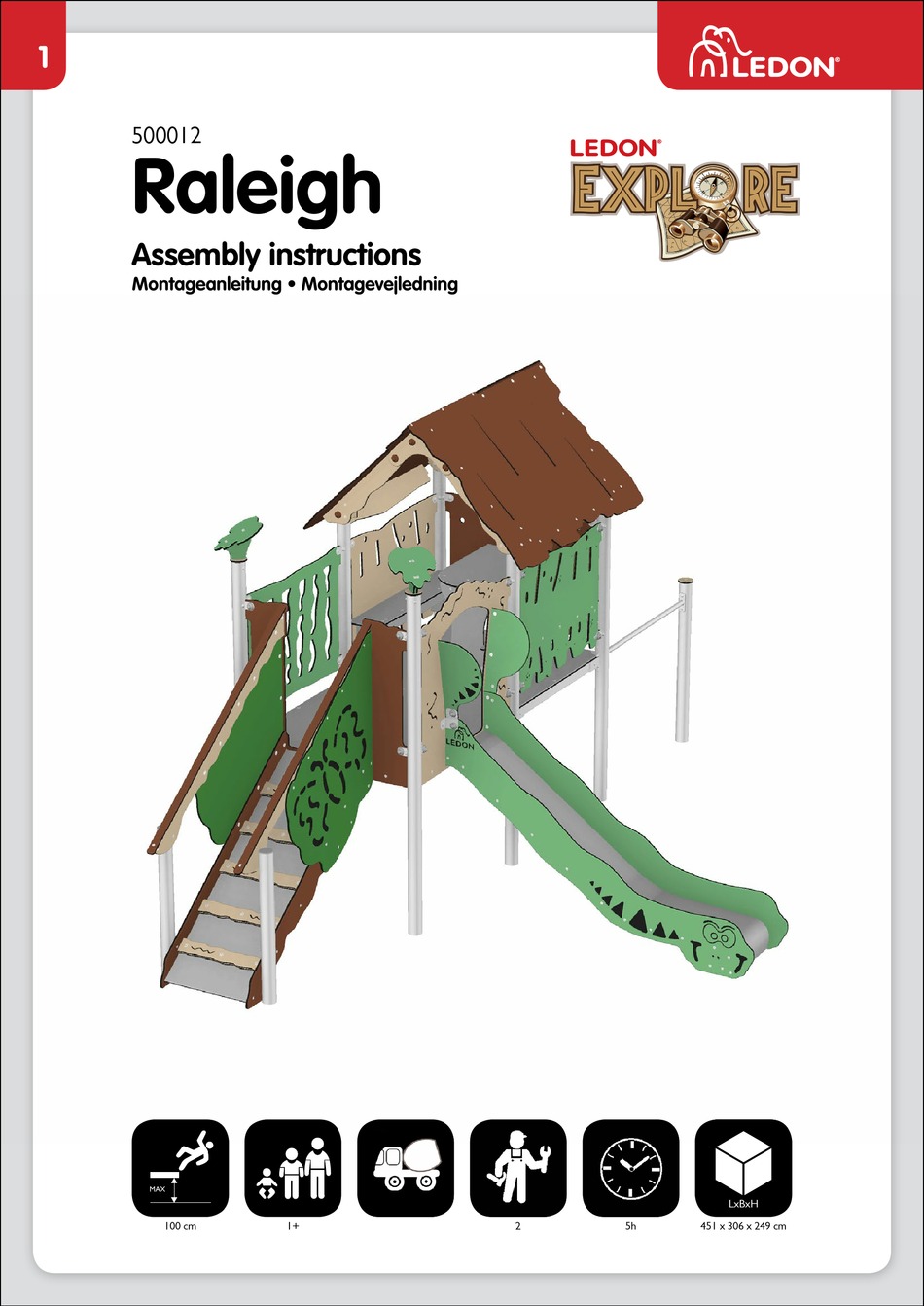 LEDON EXPLORE RALEIGH 500012 ASSEMBLY INSTRUCTIONS MANUAL Pdf Download