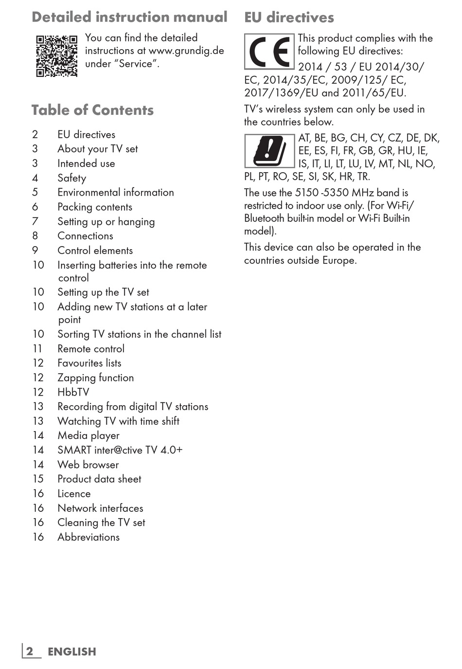 GRUNDIG 49 VLX 8720 BP MANUAL Pdf Download | ManualsLib