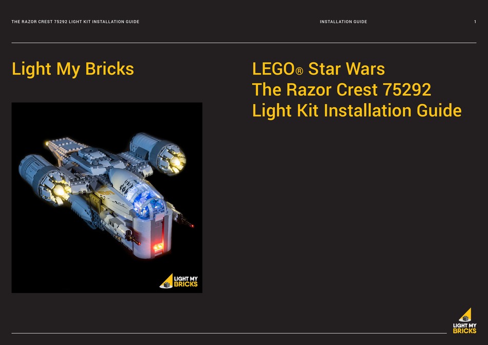 light my bricks lights for lego star wars razor crest