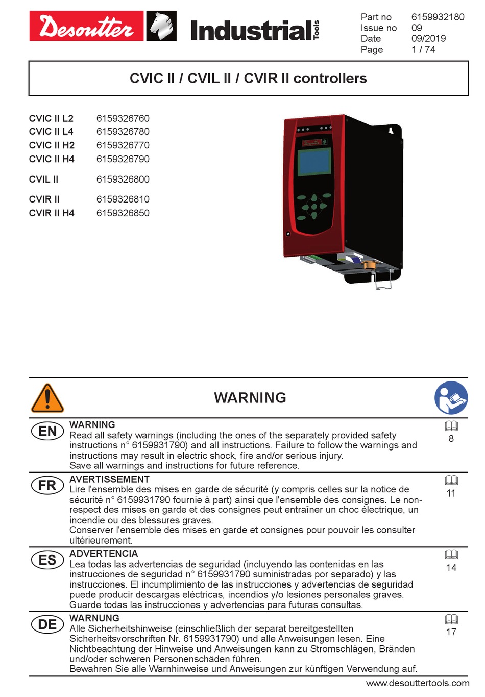 DESOUTTER CVIC II L2 ORIGINAL INSTRUCTIONS MANUAL Pdf Download ManualsLib