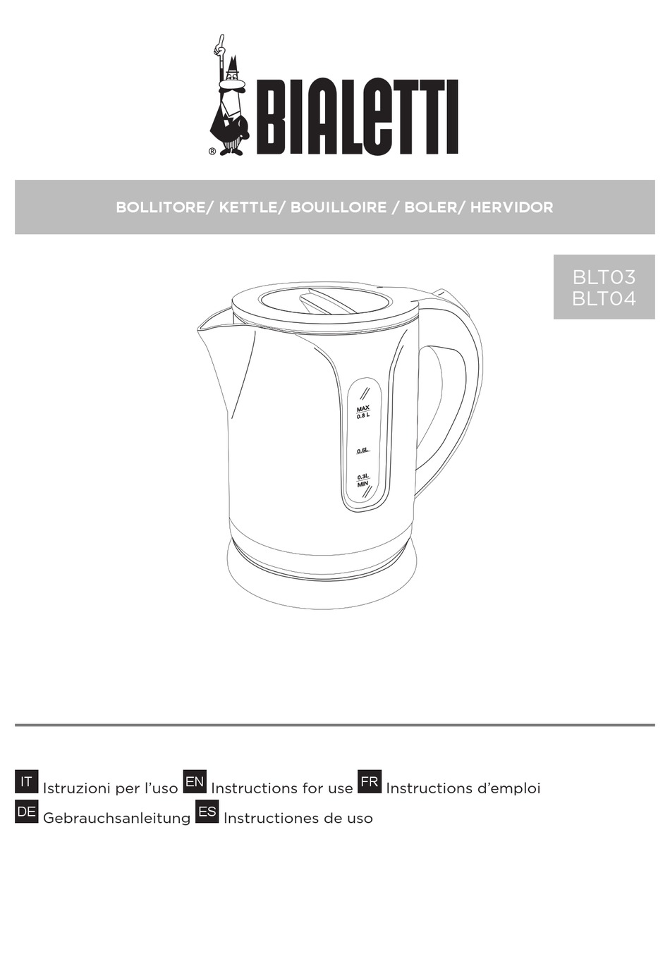 BIALETTI BLT03 INSTRUCTIONS FOR USE MANUAL Pdf Download | ManualsLib