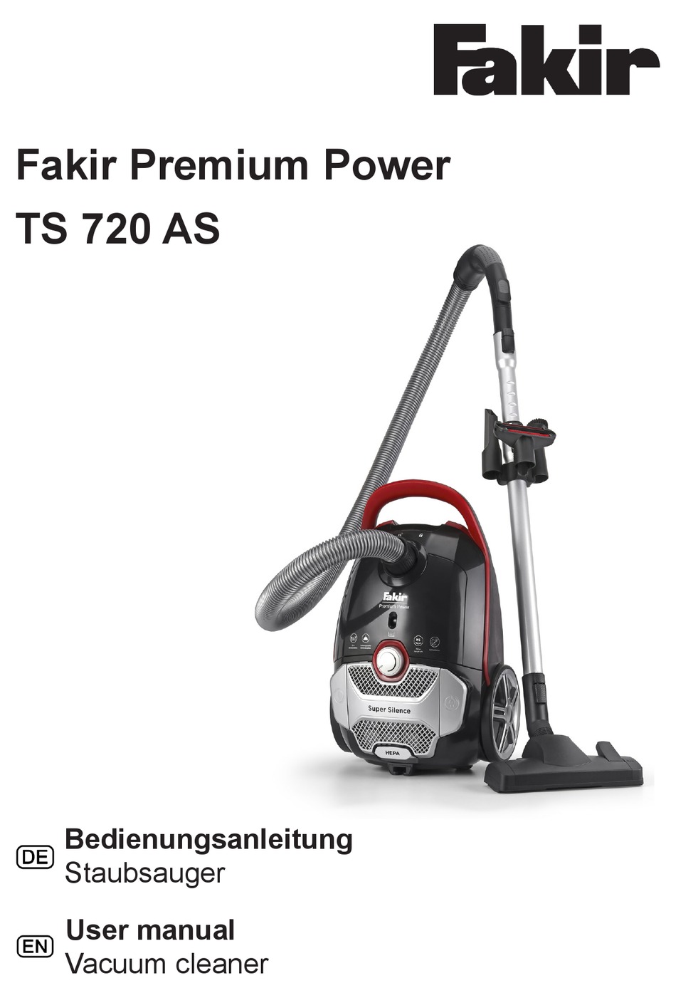 Fakir Ts 720 Super Silence Staubsaugerbeutel FAKIR PREMIUM POWER TS 720 AS USER MANUAL Pdf Download | ManualsLib