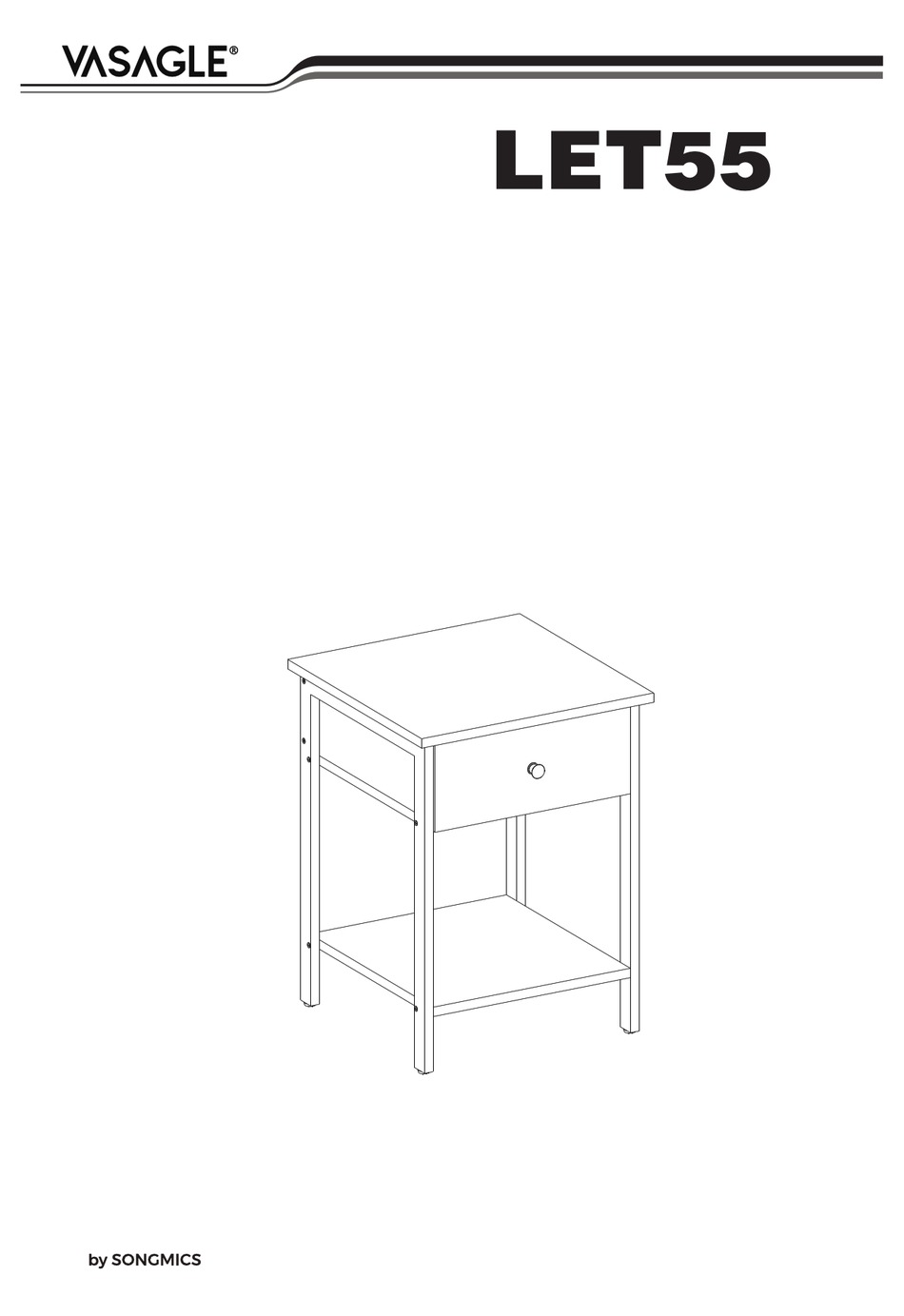 SONGMICS VASAGLE LET55 MANUAL Pdf Download ManualsLib