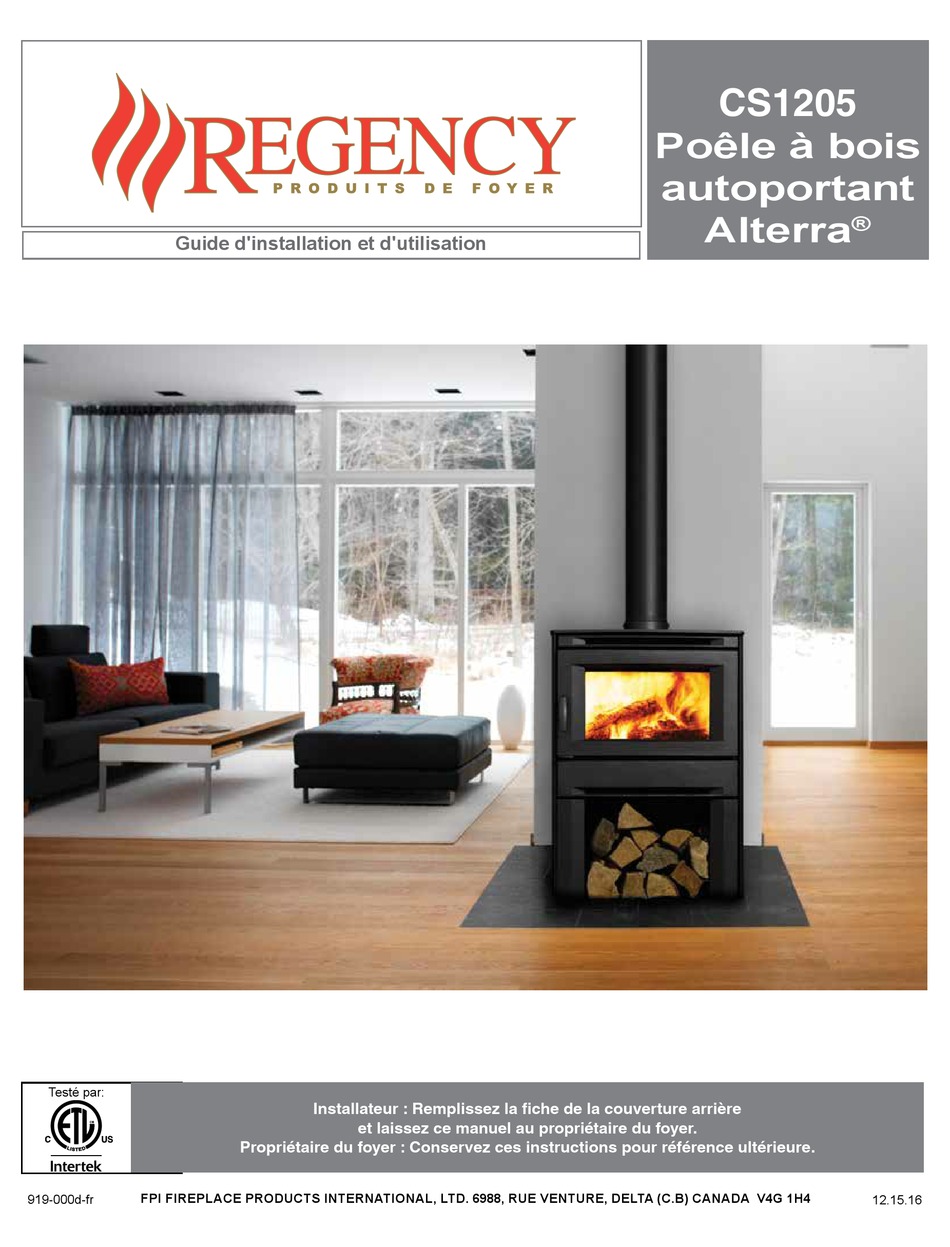 regency-fireplace-products-alterra-cs1205-owners-installation-manual
