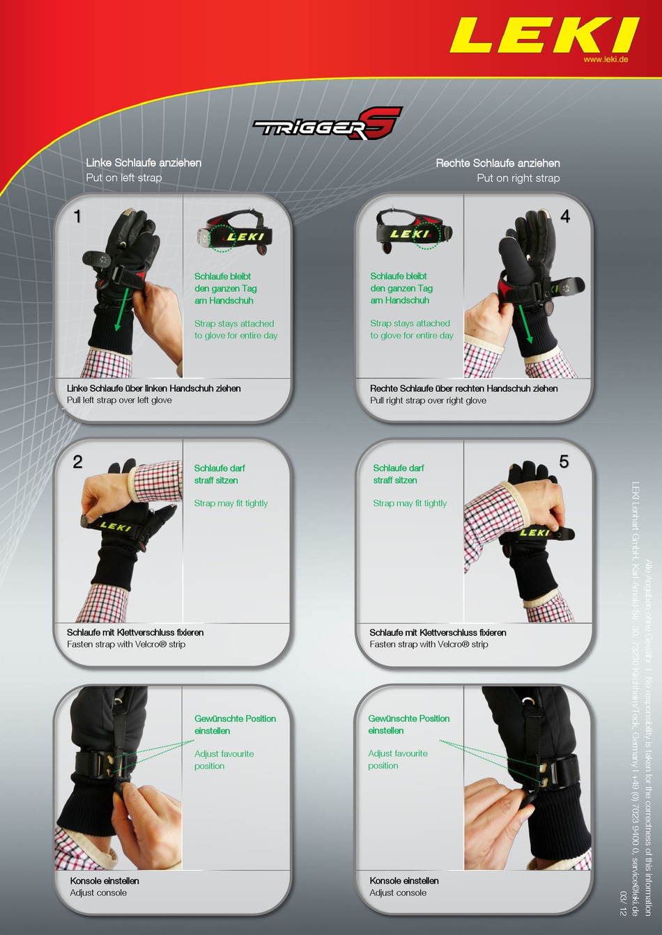 LEKI TRIFFERS QUICK START MANUAL Pdf Download ManualsLib