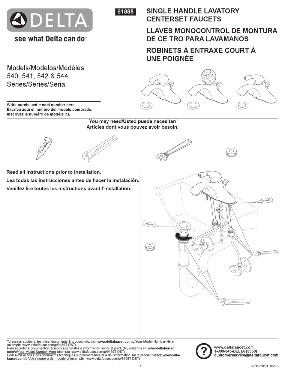 DELTA 540 SERIES QUICK START MANUAL Pdf Download ManualsLib