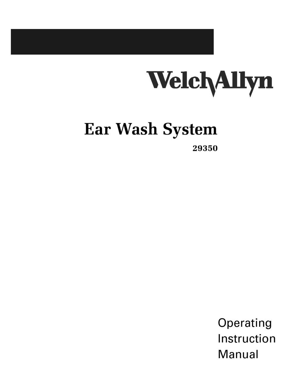 WELCH ALLYN 29350 OPERATING INSTRUCTIONS MANUAL Pdf Download ManualsLib