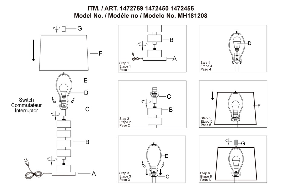 COSTCO MH181208 ASSEMBLY INSTRUCTIONS MANUAL Pdf Download ManualsLib