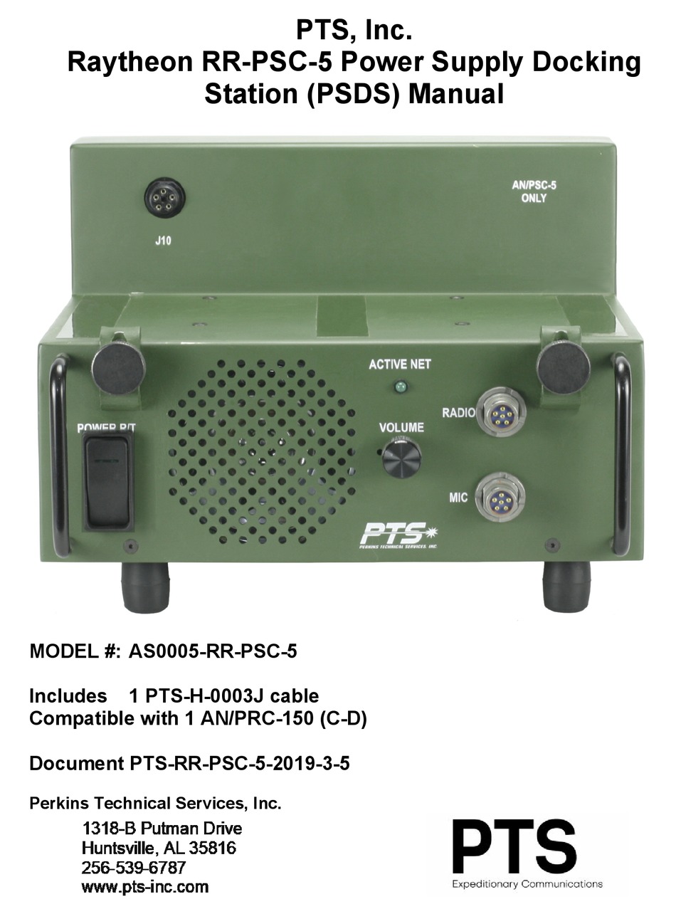 RAYTHEON PTS AS0005RRPSC5 MANUAL Pdf Download ManualsLib