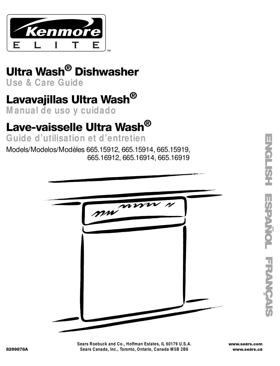 Kenmore Ultra Wash 66515912 Use And Care Manual Pdf Download Manualslib 