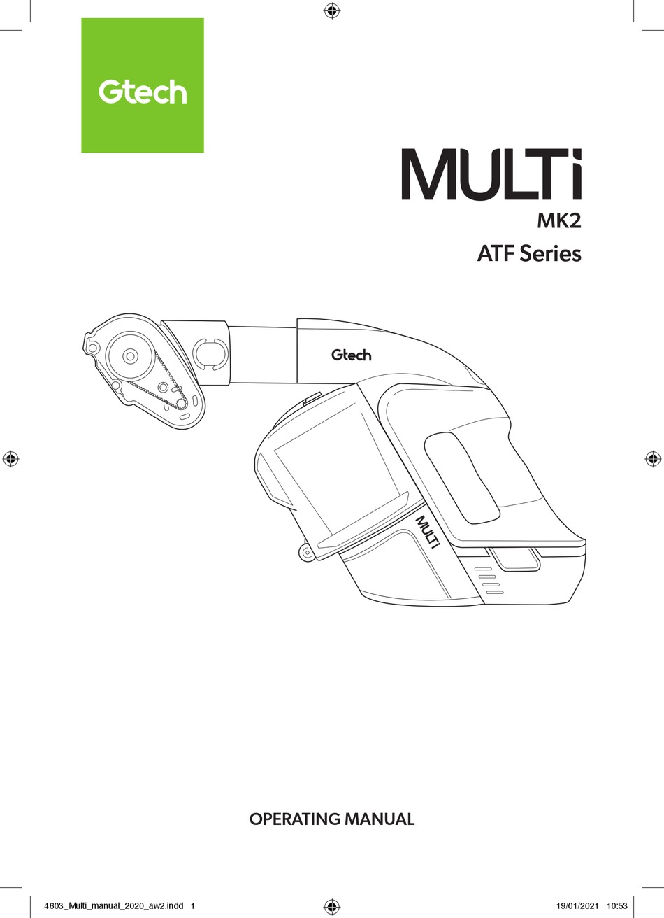 GTECH MULTI MK2 ATF SERIES OPERATING MANUAL Pdf Download ManualsLib