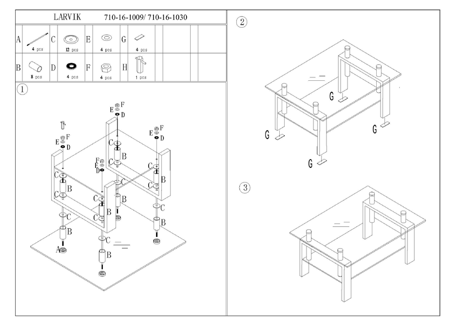 JYSK LARVIK 710161009 ASSEMBLY INSTRUCTIONS Pdf Download ManualsLib