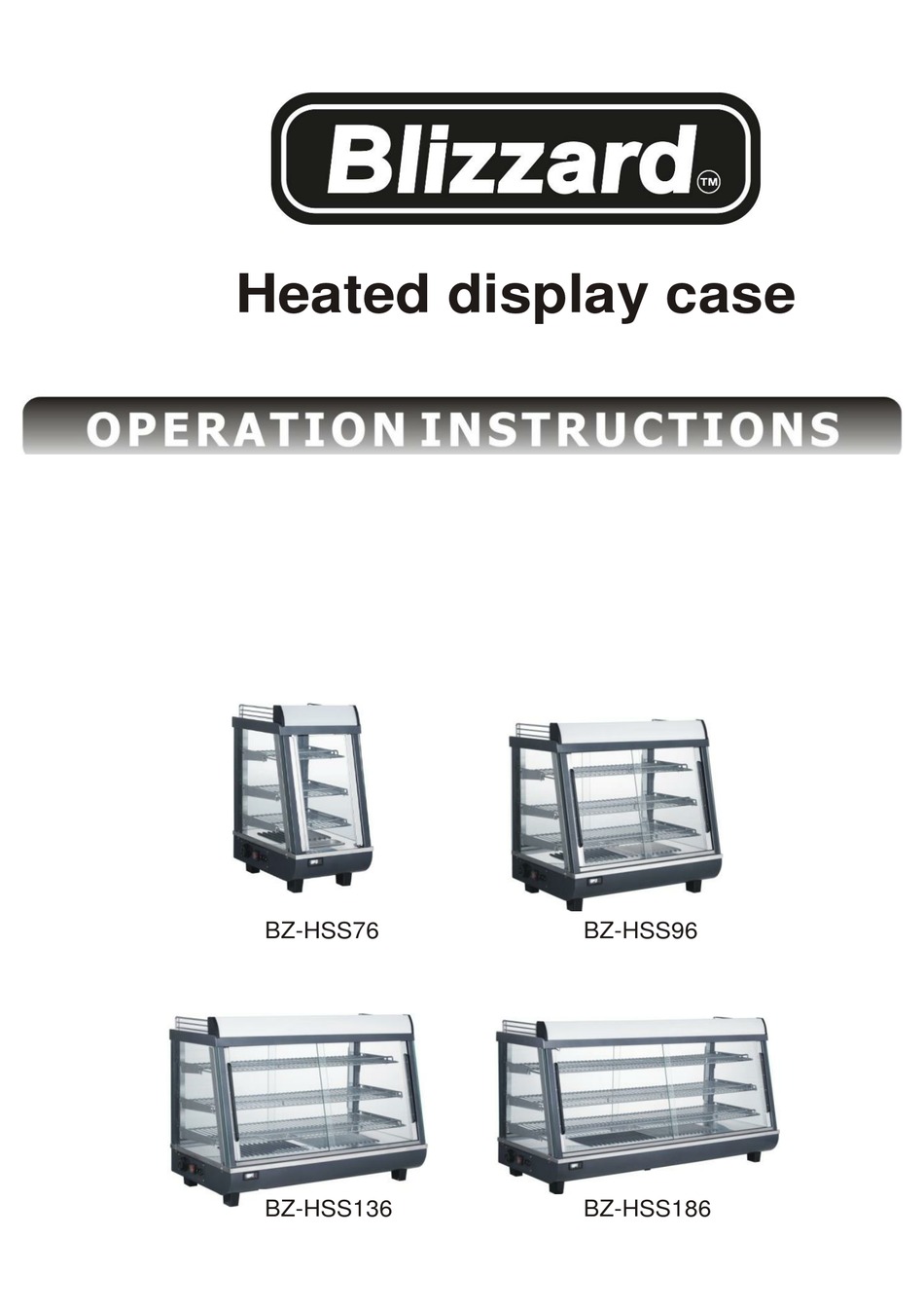 BLIZZARD BZ-HSS76 OPERATION INSTRUCTIONS MANUAL Pdf Download | ManualsLib