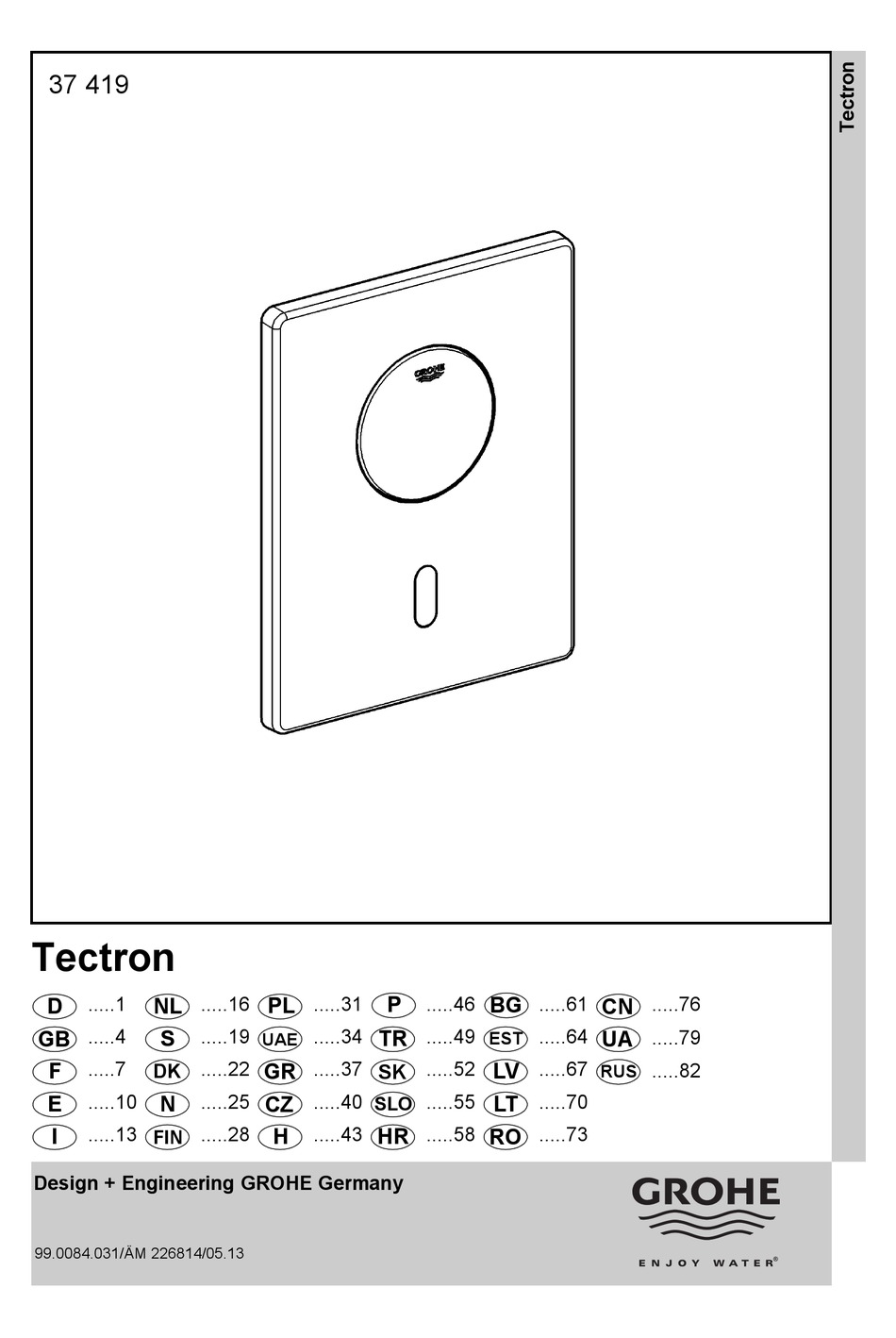 GROHE TECTRON MANUAL Pdf Download ManualsLib