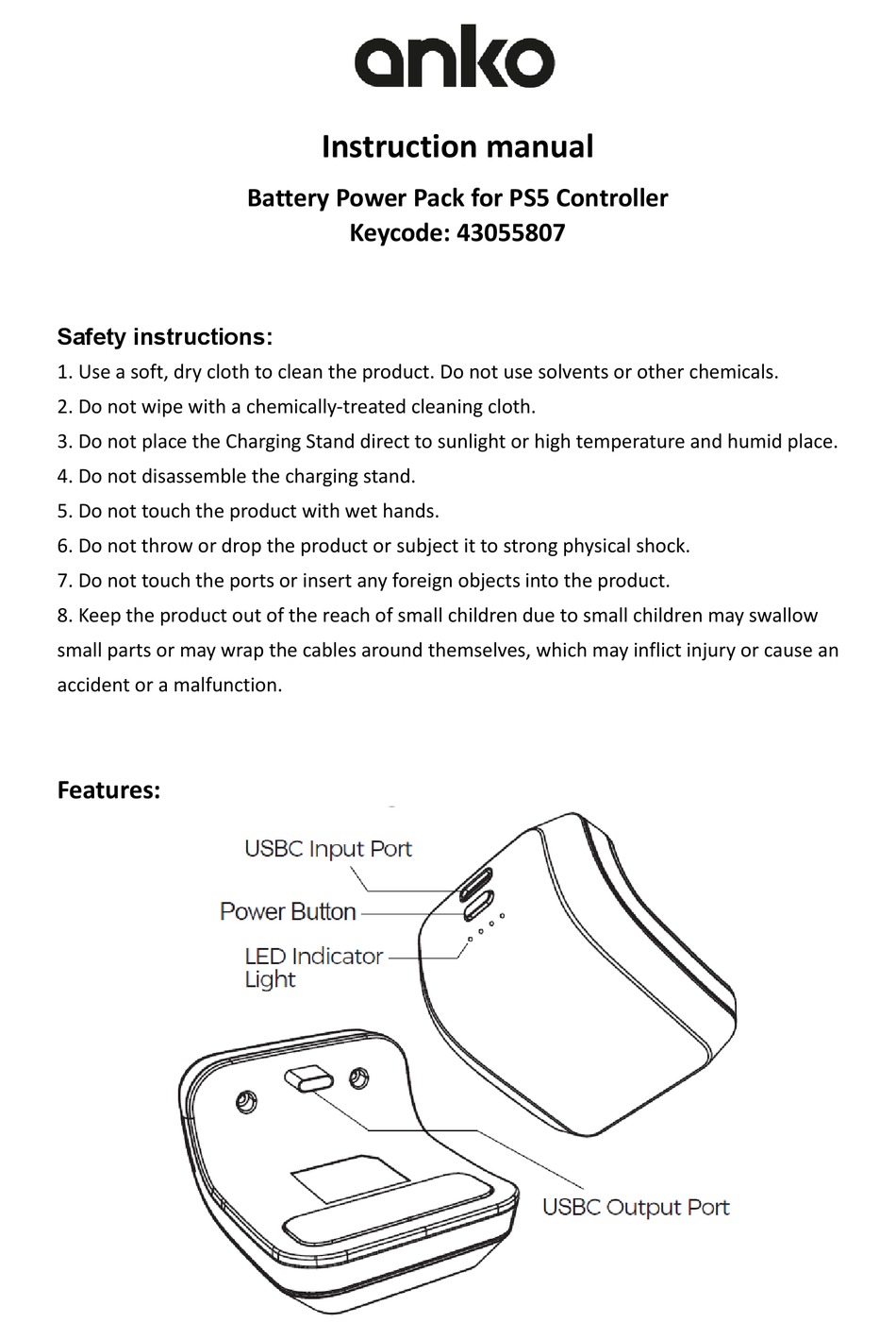 ANKO 43055807 INSTRUCTION MANUAL Pdf Download ManualsLib