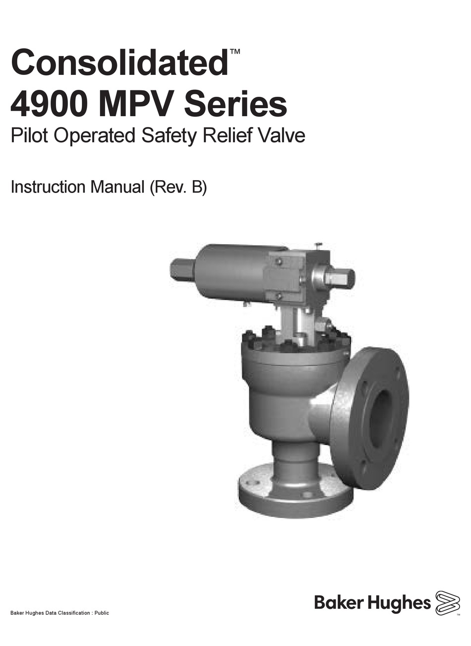 BAKER HUGHES CONSOLIDATED 4900 SERIES INSTRUCTION MANUAL Pdf Download