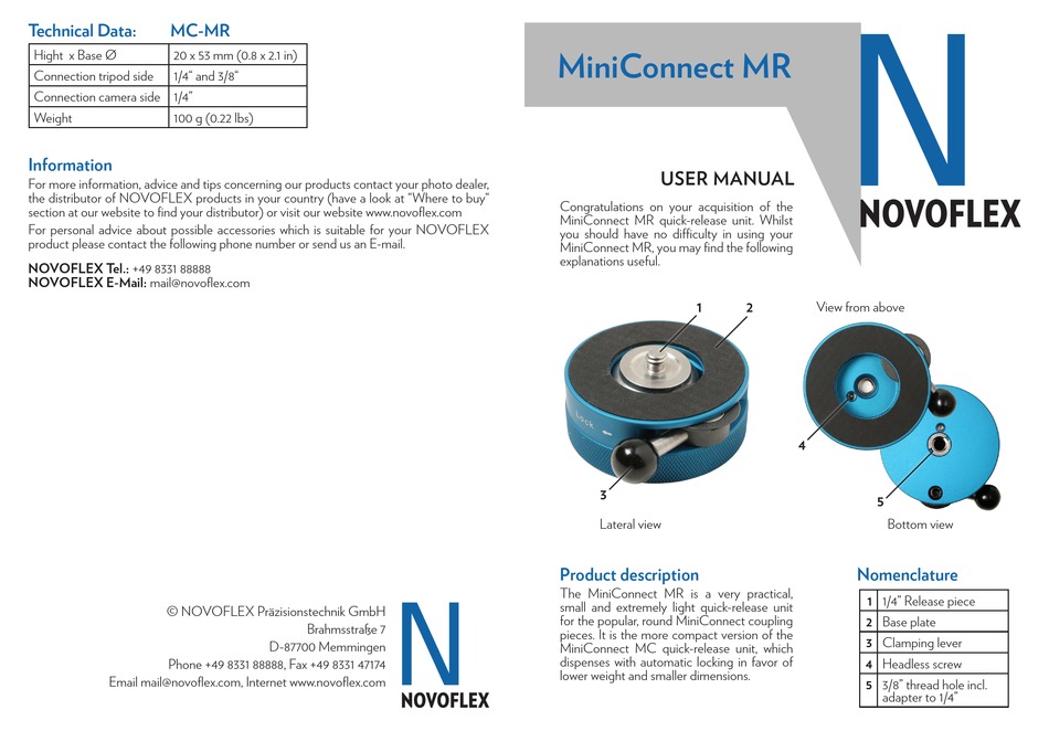 Novoflex Mini Pod+del-pa.de