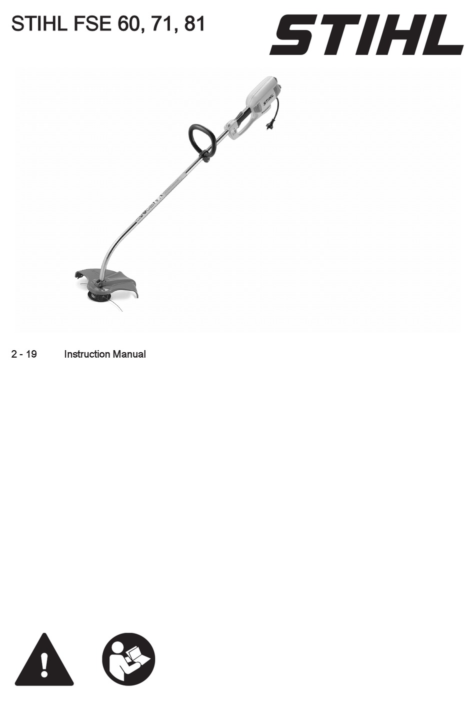 Stihl Fse 60 Instruction Manual Pdf Download Manualslib 7157