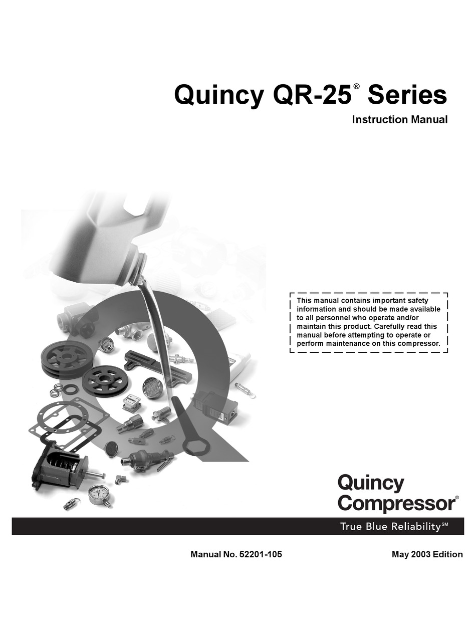 Quincy Compressor Qr 25 Series Instruction Manual Pdf Download Manualslib