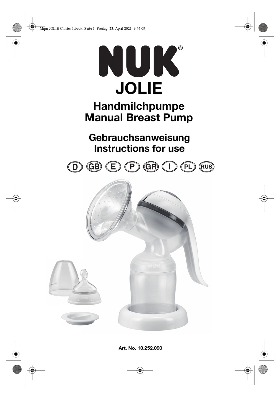 NUK JOLIE INSTRUCTIONS FOR USE MANUAL Pdf Download ManualsLib