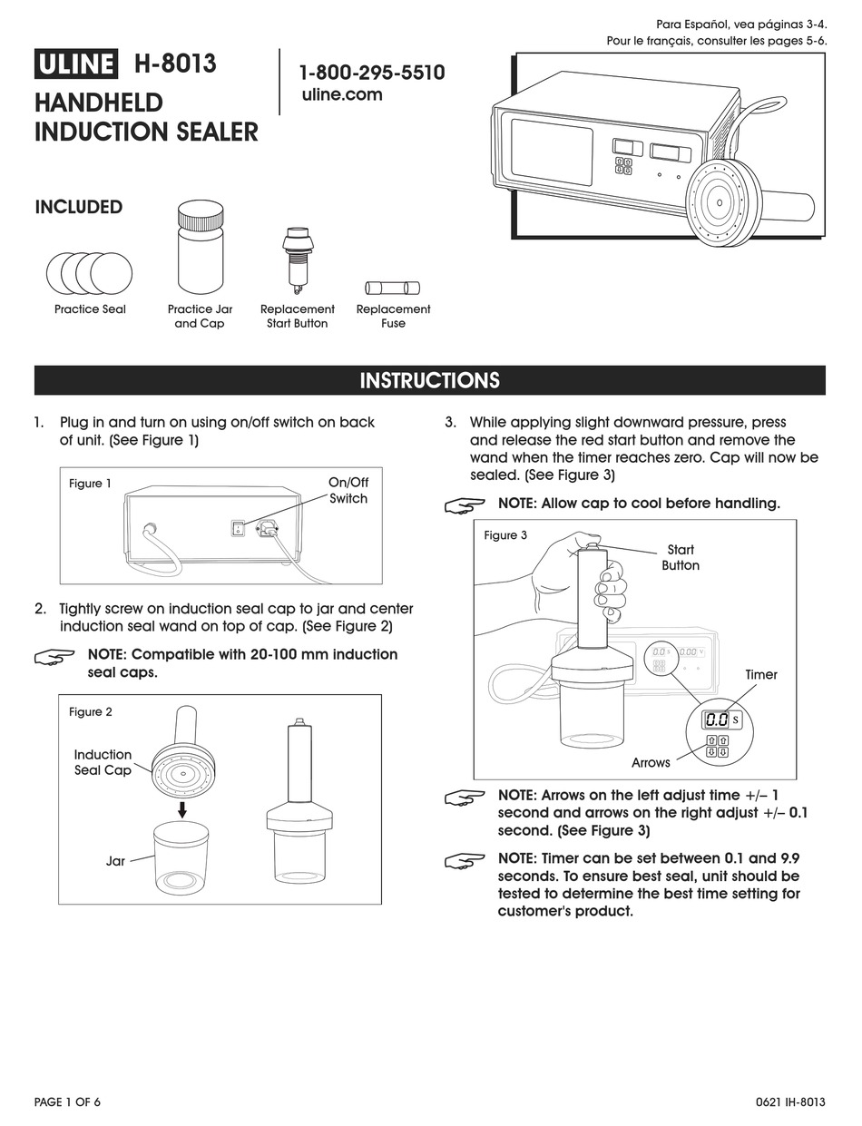 ULINE H8013 INSTRUCTIONS MANUAL Pdf Download ManualsLib