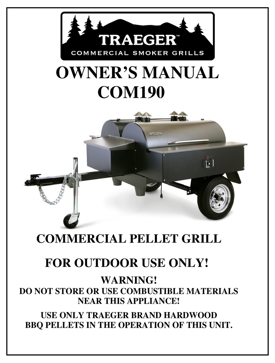 TRAEGER COM190 OWNER'S MANUAL Pdf Download | ManualsLib