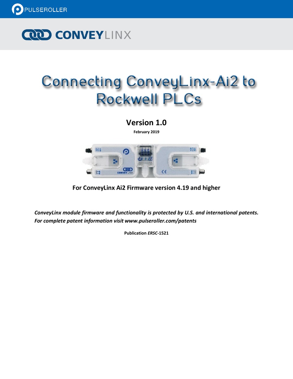 PULSEROLLER CONVEYLINXAI2 CONNECTING Pdf Download ManualsLib