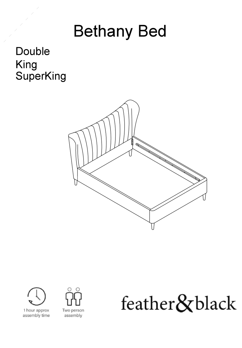 FEATHER&BLACK BETHANY BED ASSEMBLY MANUAL Pdf Download ManualsLib