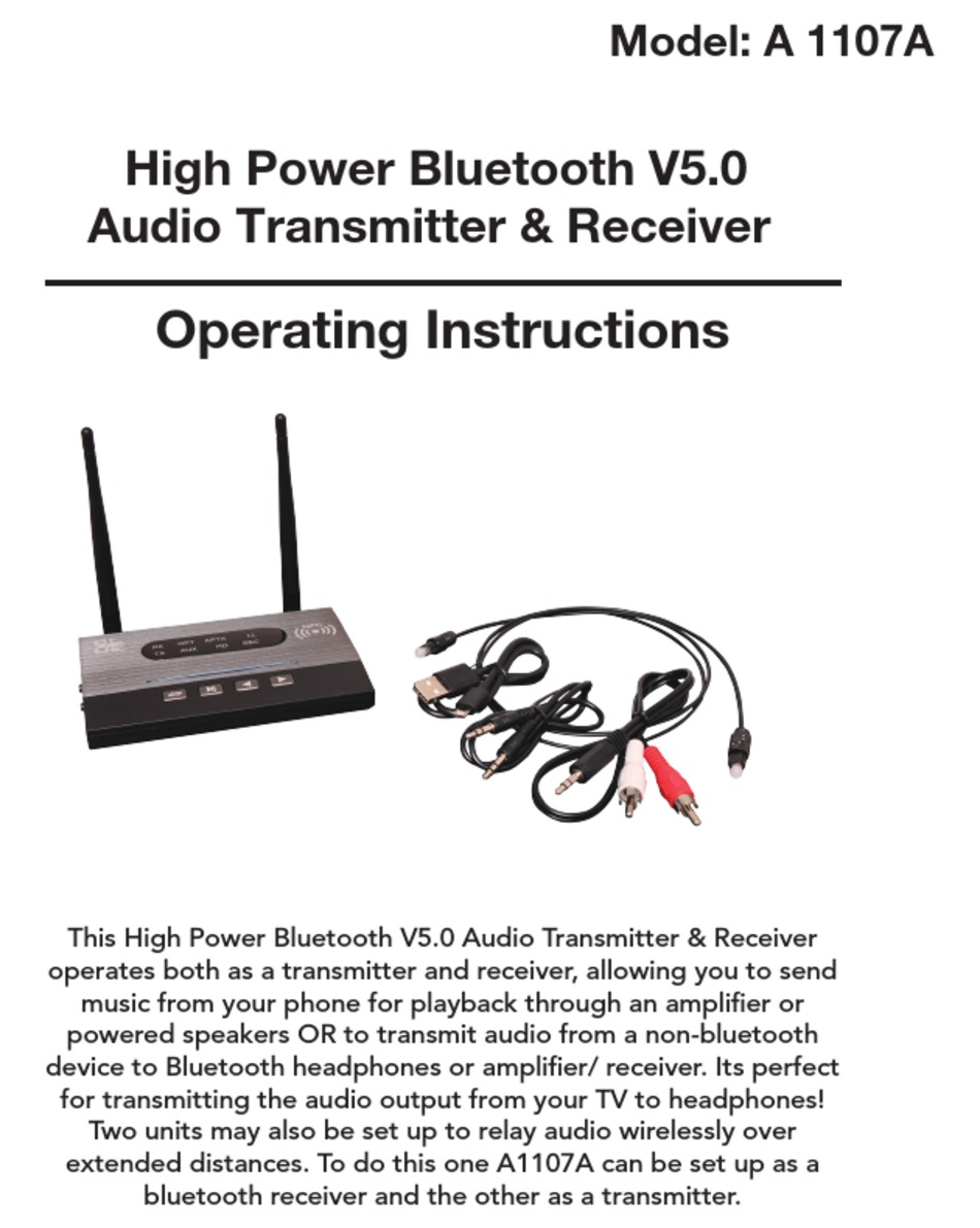 ALTRONICS A 1107A OPERATING INSTRUCTIONS MANUAL Pdf Download ManualsLib