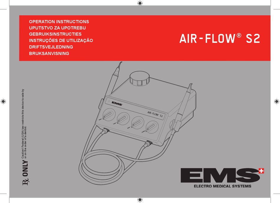 EMS AIRFLOW S2 OPERATION INSTRUCTIONS MANUAL Pdf Download ManualsLib