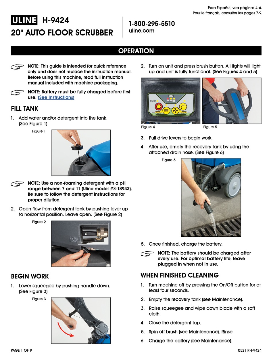 ULINE H9424 MANUAL Pdf Download ManualsLib