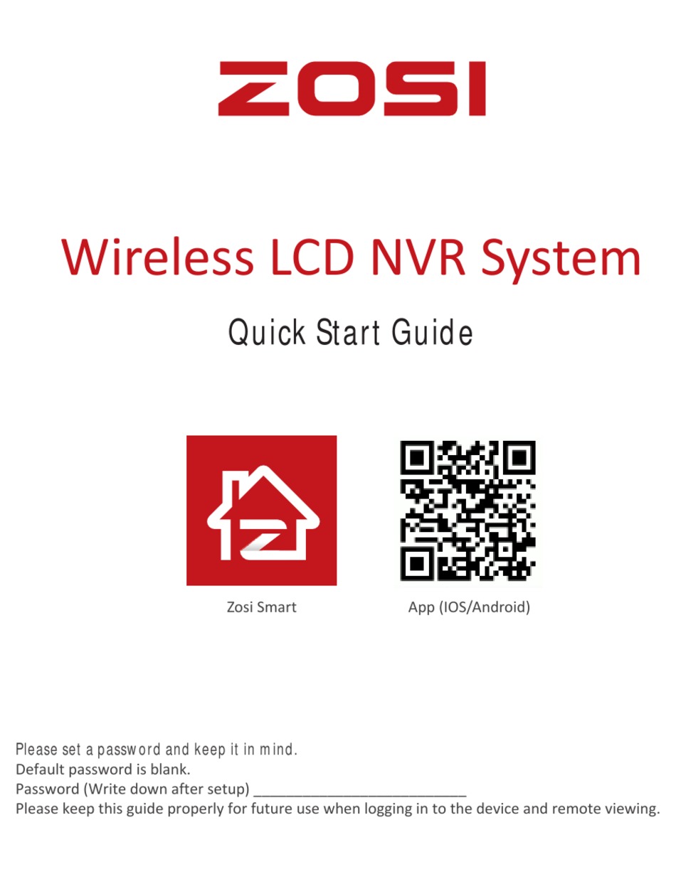ZOSI SD12 QUICK START MANUAL Pdf Download ManualsLib