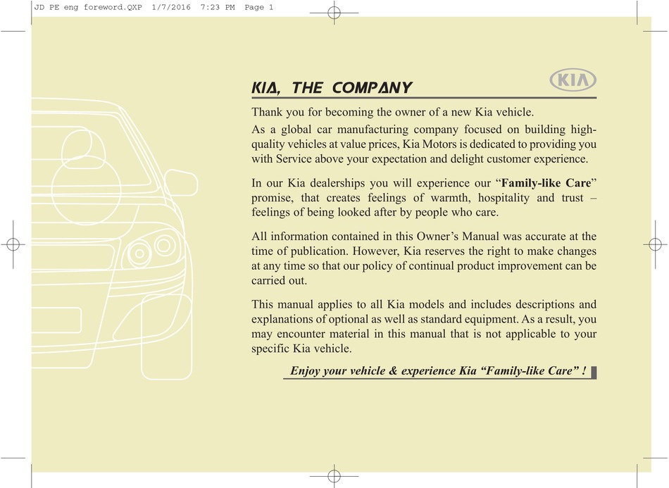 KIA CEED 2016 MANUAL Pdf Download ManualsLib