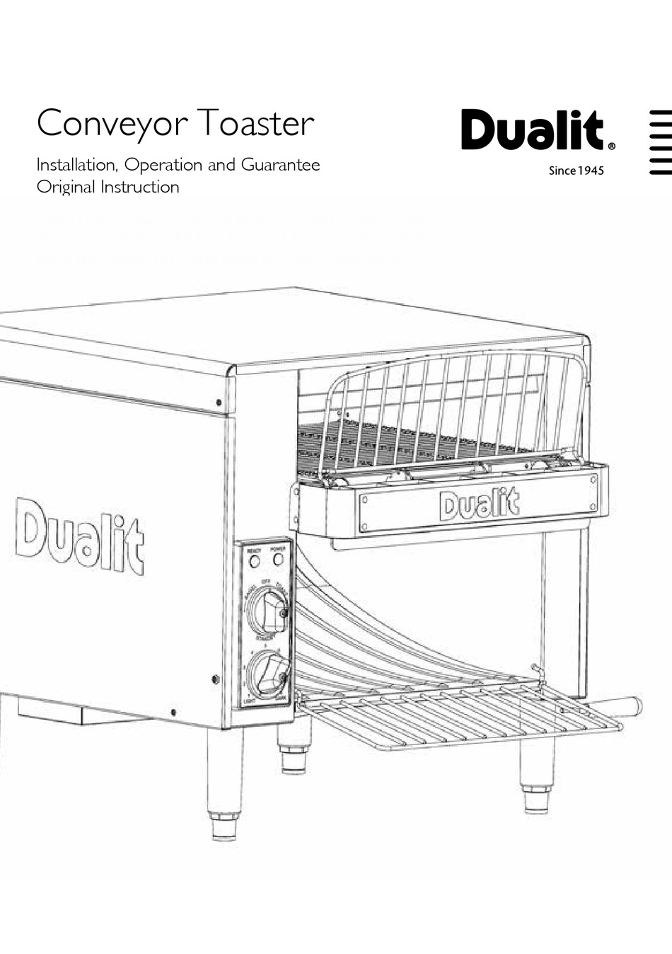 DUALIT DCT2I INSTALLATION & OPERATION INSTRUCTIONS Pdf Download