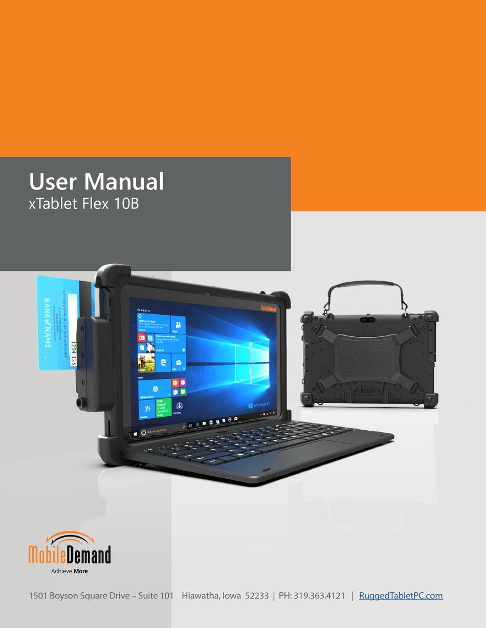 MOBILEDEMAND XTABLET FLEX 10B USER MANUAL Pdf Download ManualsLib